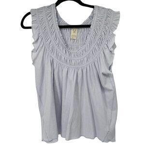 Free People We‎ the Free Light Blue Soft Sleeveless Top